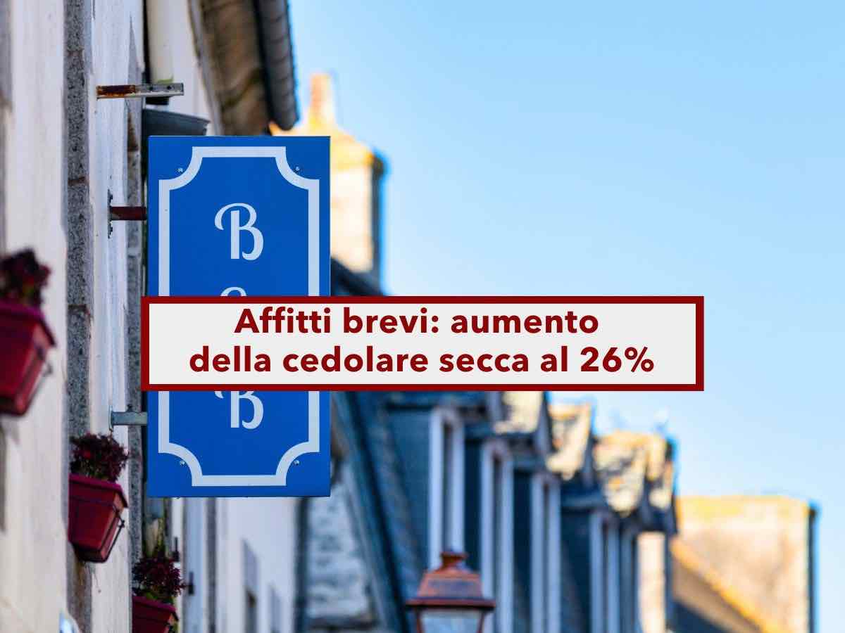 Affitti brevi, arriva la stangata, aumento della cedolare secca al 26% se usi intermediari e portali online: Manovra 2026