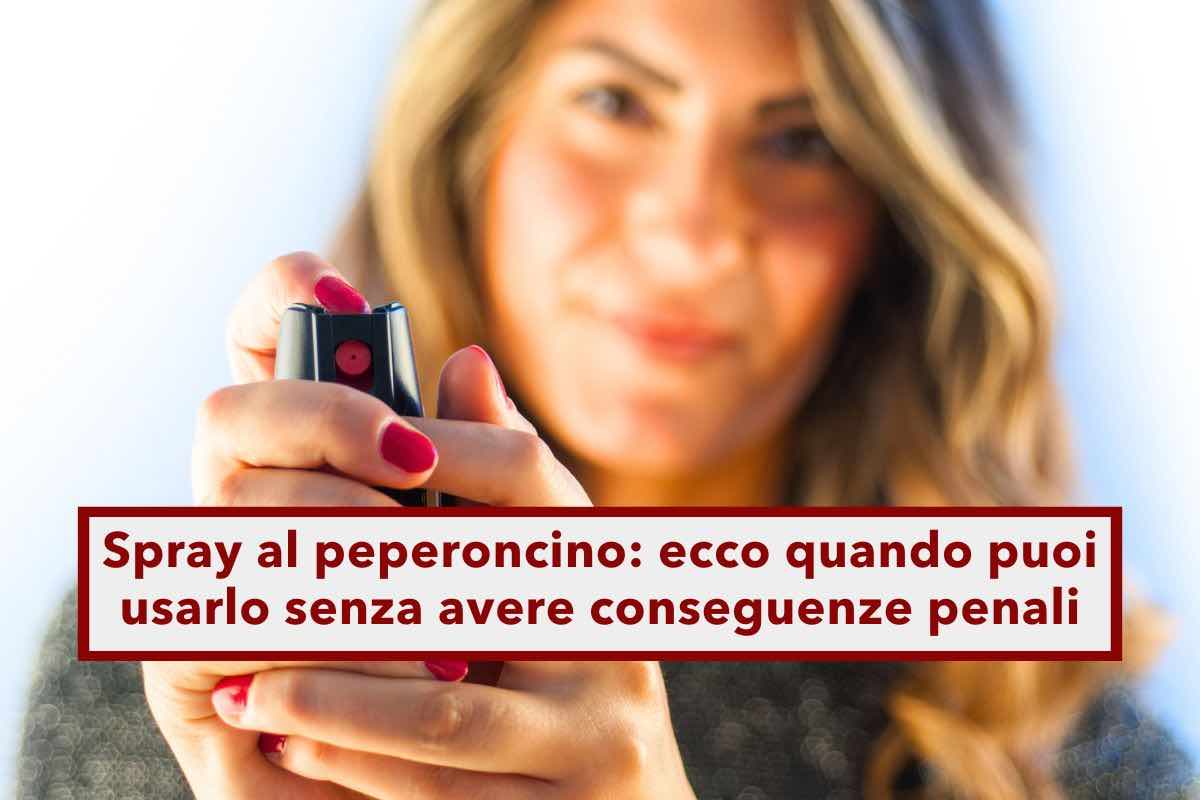 Spray al peperoncino, quando puoi usarlo e quando invece andresti incontro a conseguenze penali: ecco tutti i casi