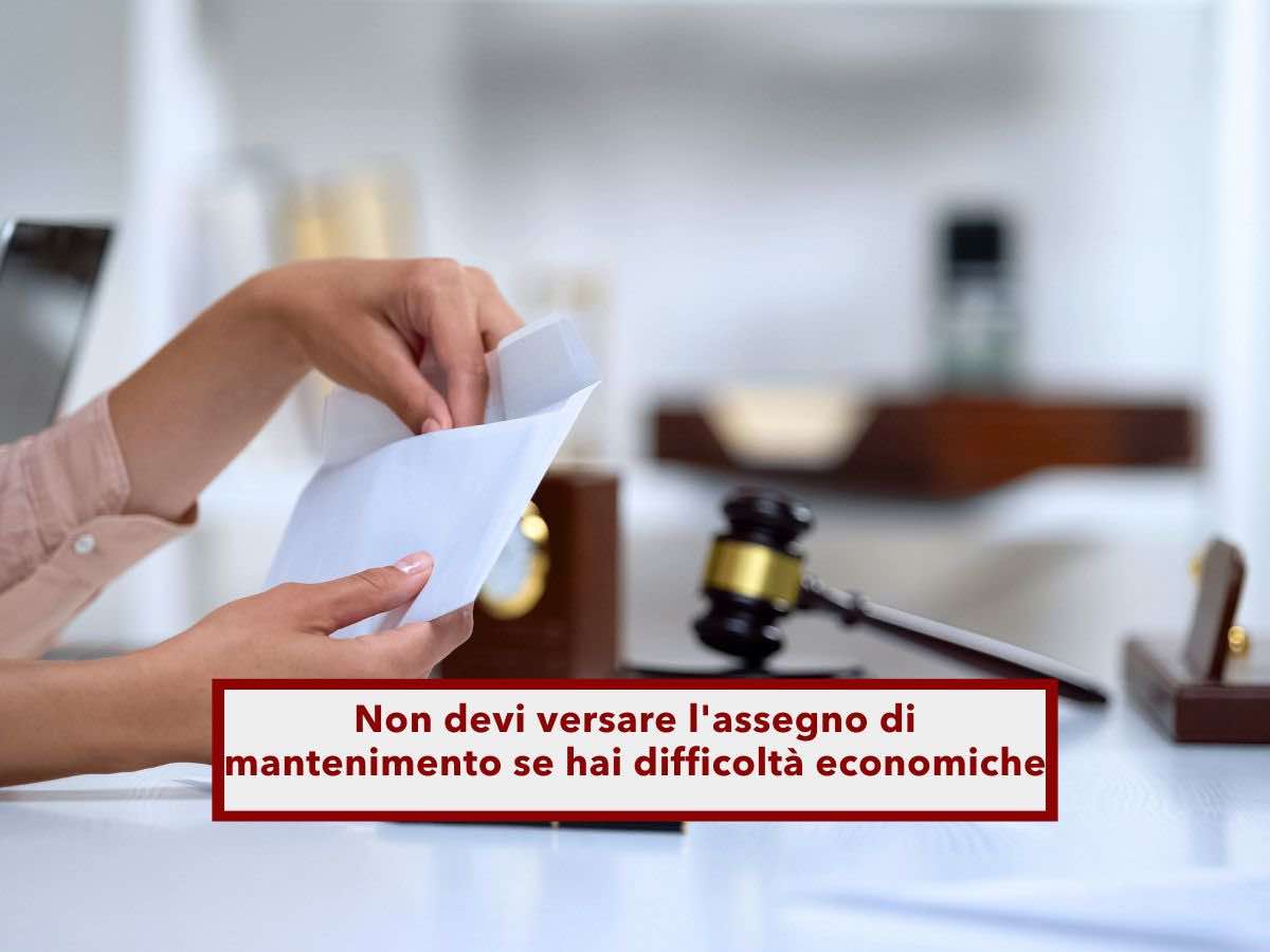 Divorzio, non devi versare l'assegno di mantenimento se hai gravi difficolt economiche: nuova sentenza di Cassazione