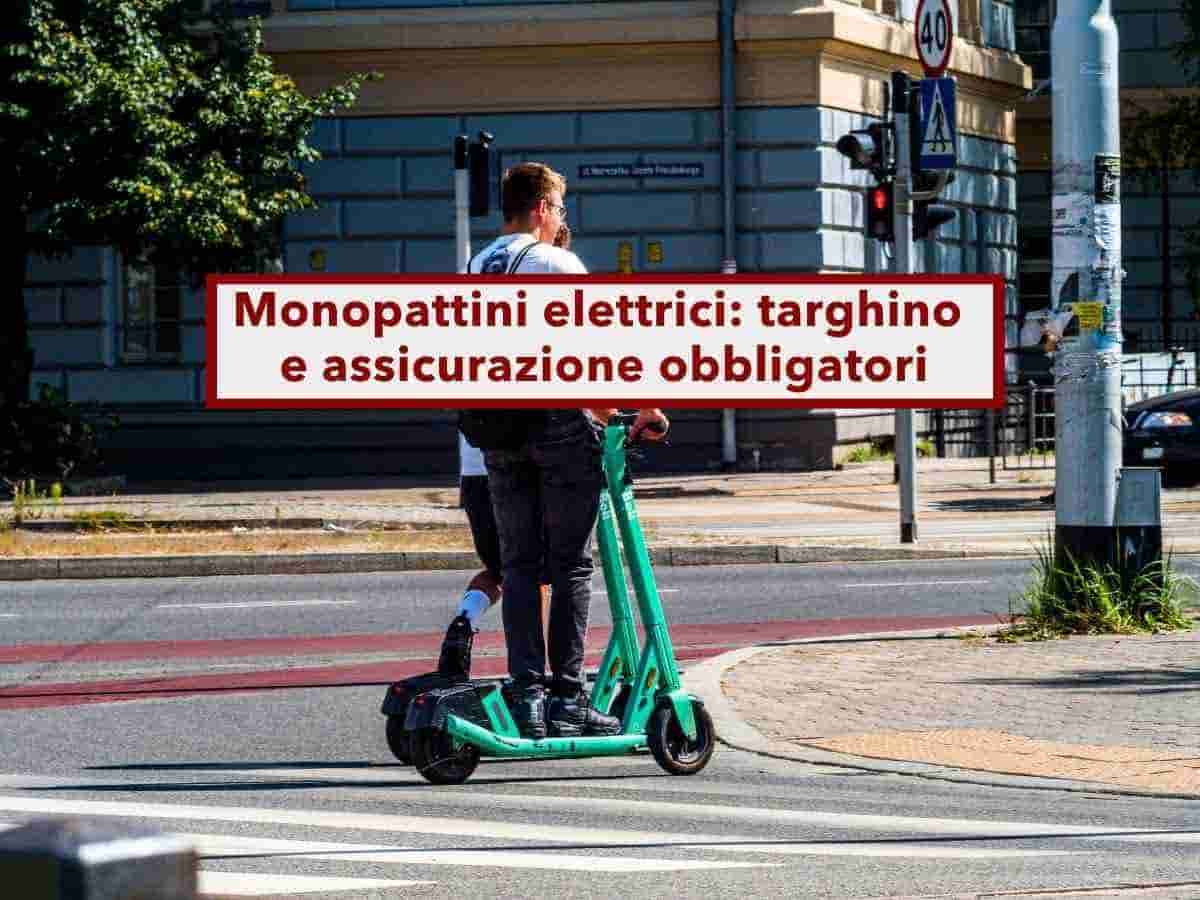 Nuovo Codice della Strada, in arrivo obbligo targhino per i monopattini elettrici e assicurazione: multa fino a 400 euro