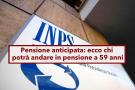 Pensione anticipata, a 59 anni nel 2025, confermati Ape sociale, Quota 103 e Opzione Donna: ecco l'elenco dei requisiti