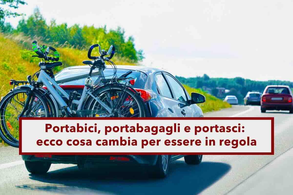 Portabici e portasci, da oggi cambiano le regole, dalle omologazioni alle dimensioni: ecco tutte le novit