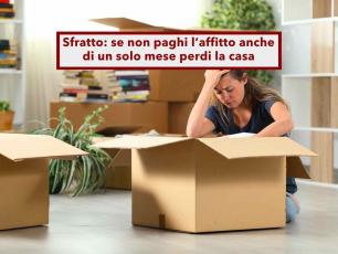Pagamento affitto, ora se salti anche una sola mensilit� rischi lo sfratto: spetta a te dimostrare di essere in regola