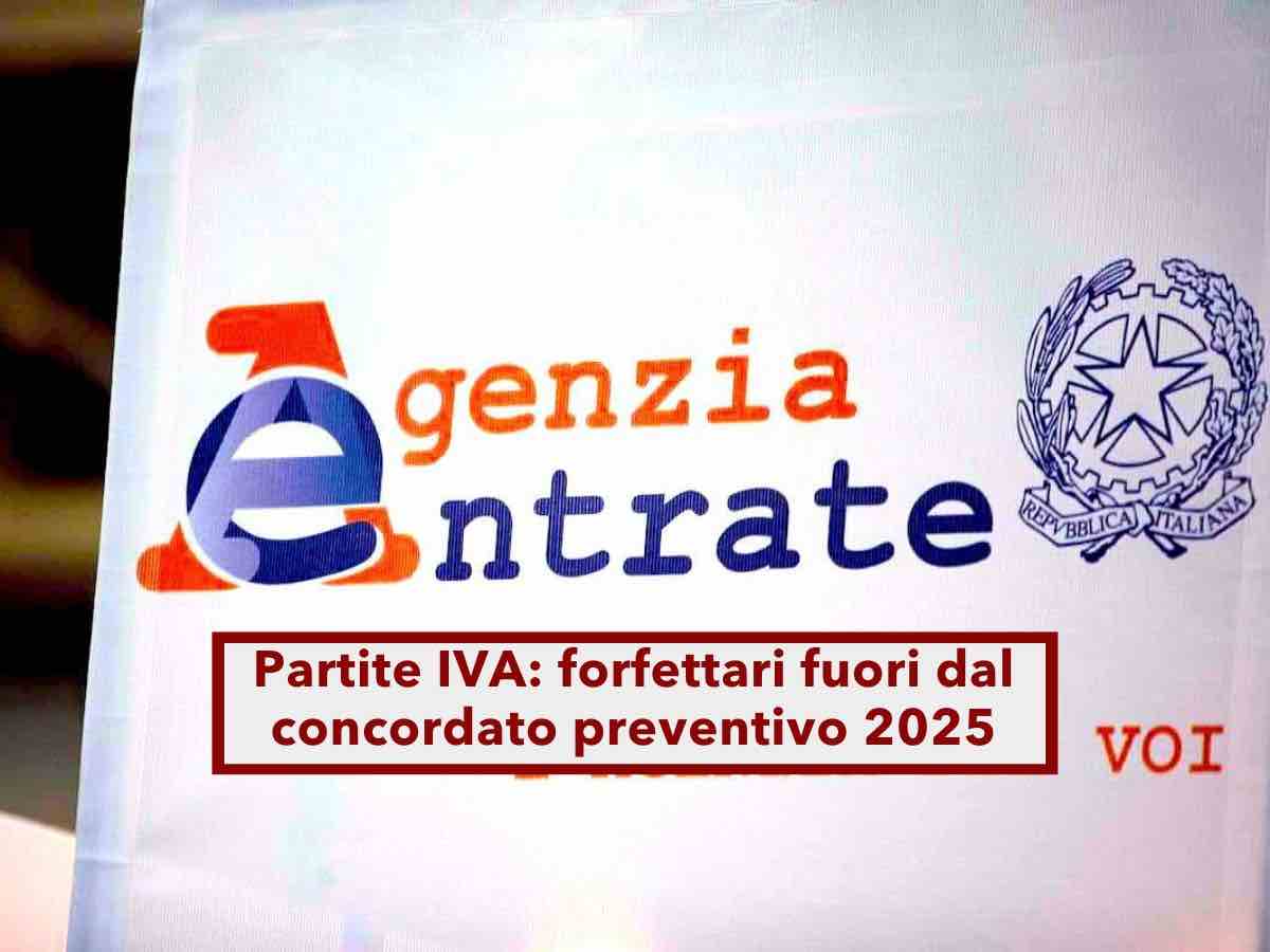 Partite IVA, forfettari fuori dal concordato preventivo 2025, nuova scadenza al 30 settembre: ecco tutti i cambiamenti