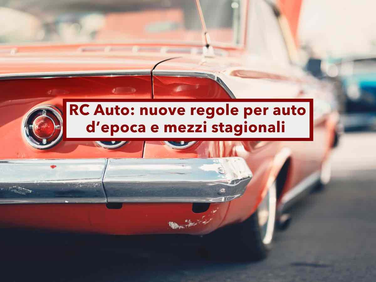 RC Auto, non serve pi l'assicurazione per auto d'epoca e mezzi stagionali: in arrivo il nuovo decreto