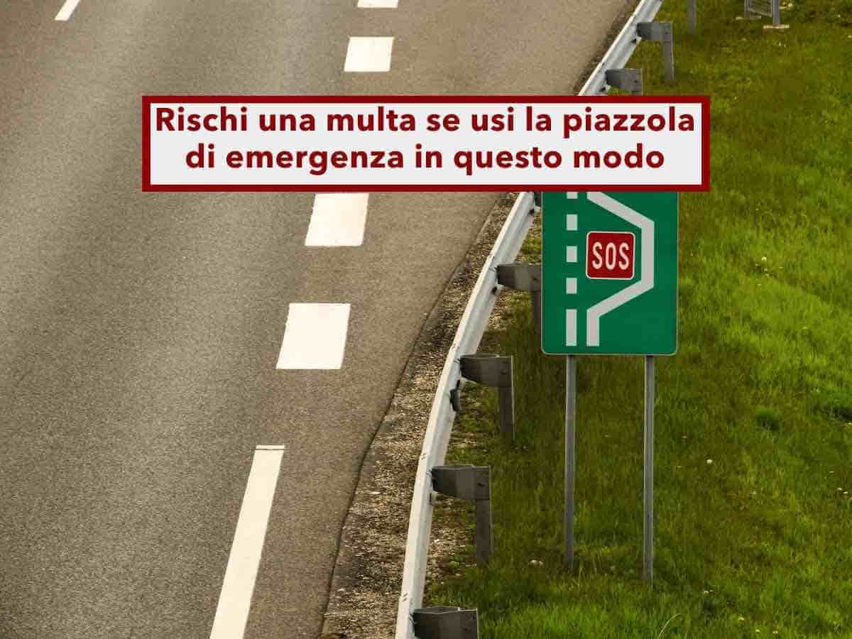 Codice della Strada, puoi usare la piazzola di sosta in autostrada solo per emergenze: il sonno o i bisogni non lo sono
