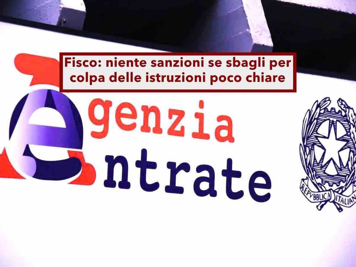 Agenzia delle Entrate, non possono sanzionarti se segui le istruzioni del Fisco e non sono chiare: lo dice la Cassazione