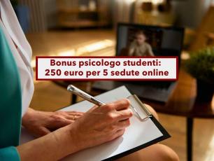 Bonus psicologo 2026, in arrivo 250 euro per 5 sedute dei tuoi figli alle medie e superiori, senza ISEE: come averlo