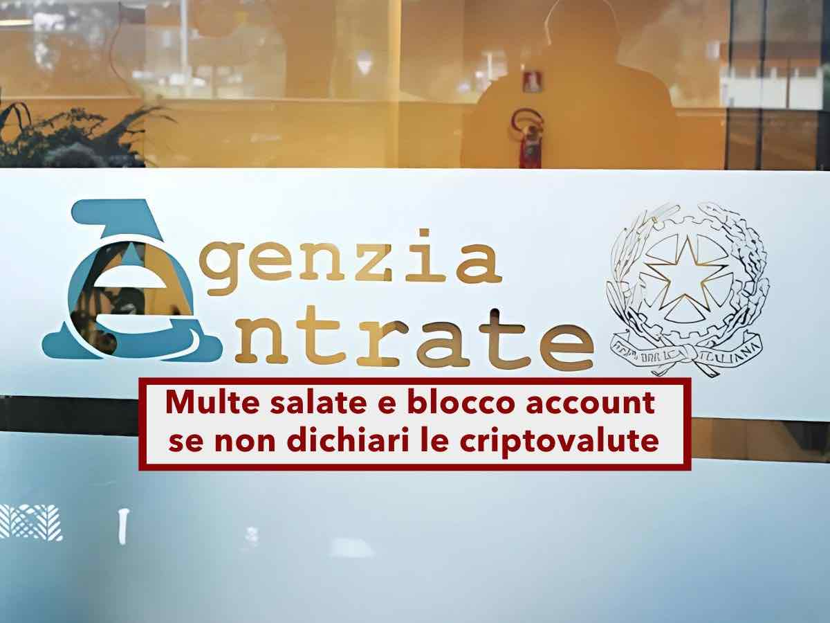 Agenzia delle Entrate, dal 2026 le criptovalute saranno tracciate dal fisco: multe salate a chi non collabora: novit UE