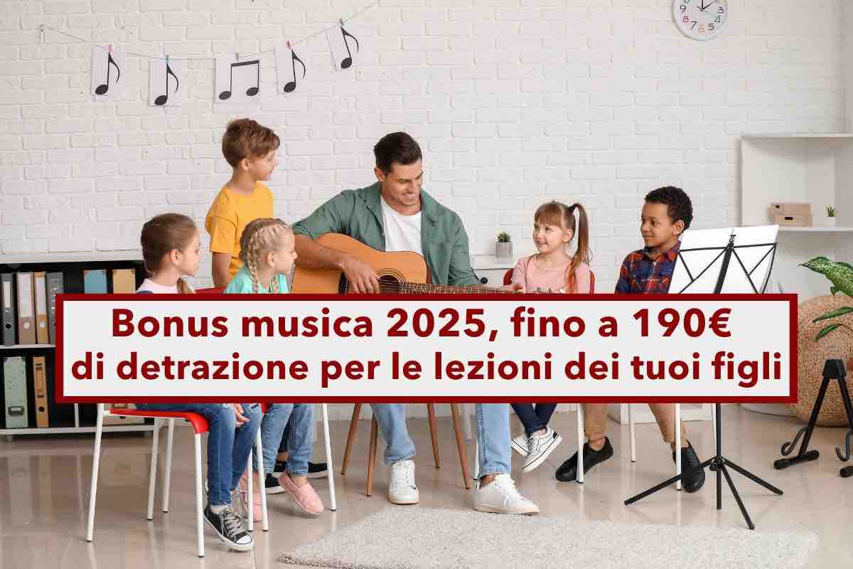 Bonus musica 2025, fino a 190 di detrazioni per le lezioni dei tuoi figli: ecco i requisiti e come fare domanda