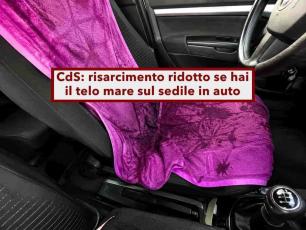 Codice della Strada, rischi la multa e un risarcimento ridotto se guidi col telo mare sul sedile e in pochi lo sanno