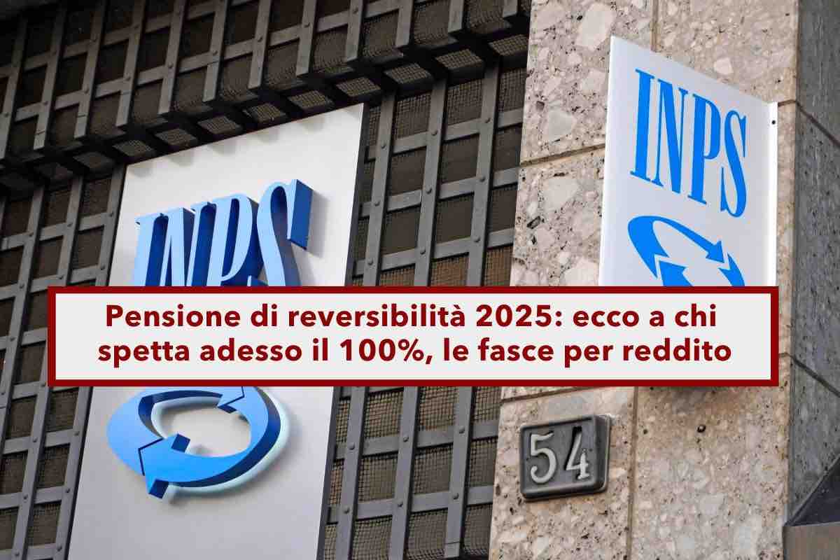 Pensione di reversibilit 2025, cambiano i limiti, ecco a chi spetta adesso il 100%: gli importi per fasce di reddito