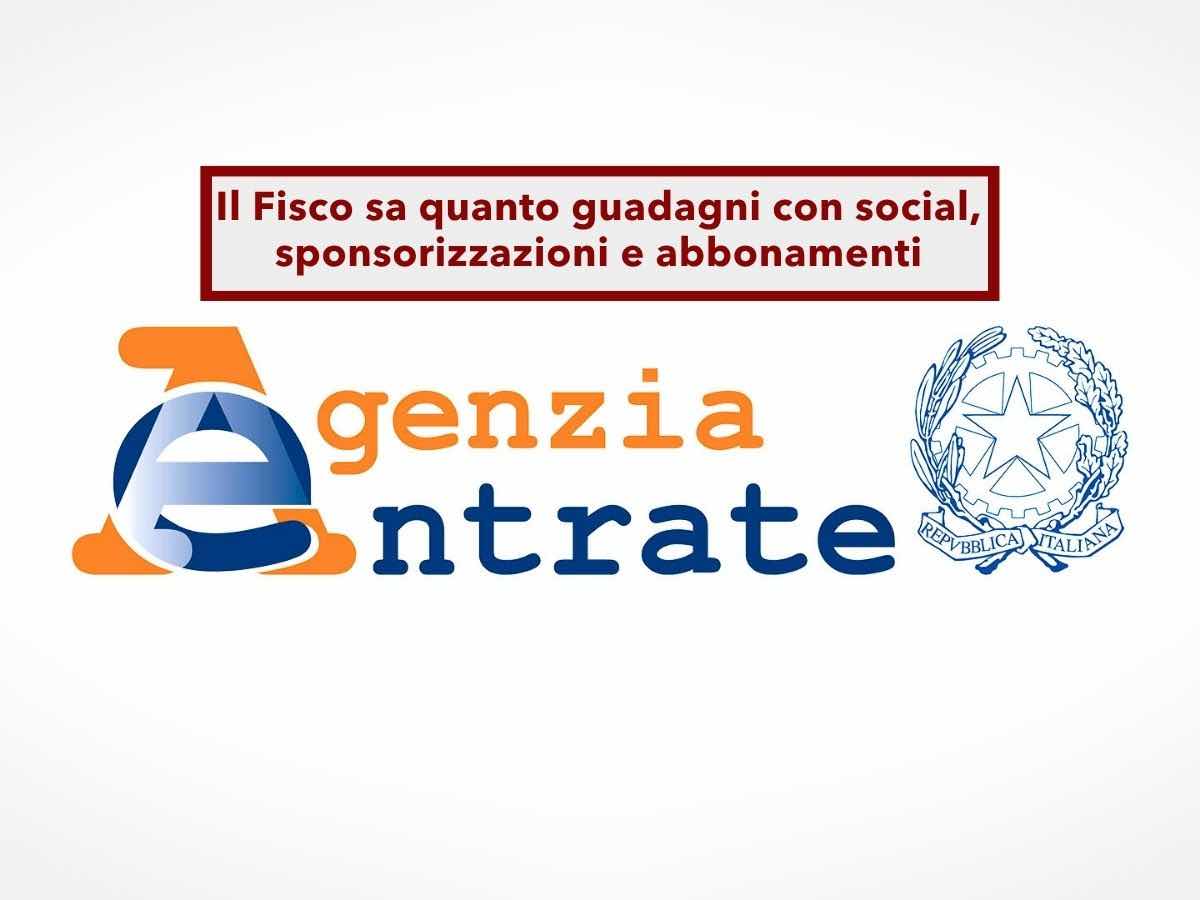 Agenzia delle Entrate, ora rischi sanzioni fino al 240% se guadagni con i social e non dichiari: il Fisco sa gi� tutto