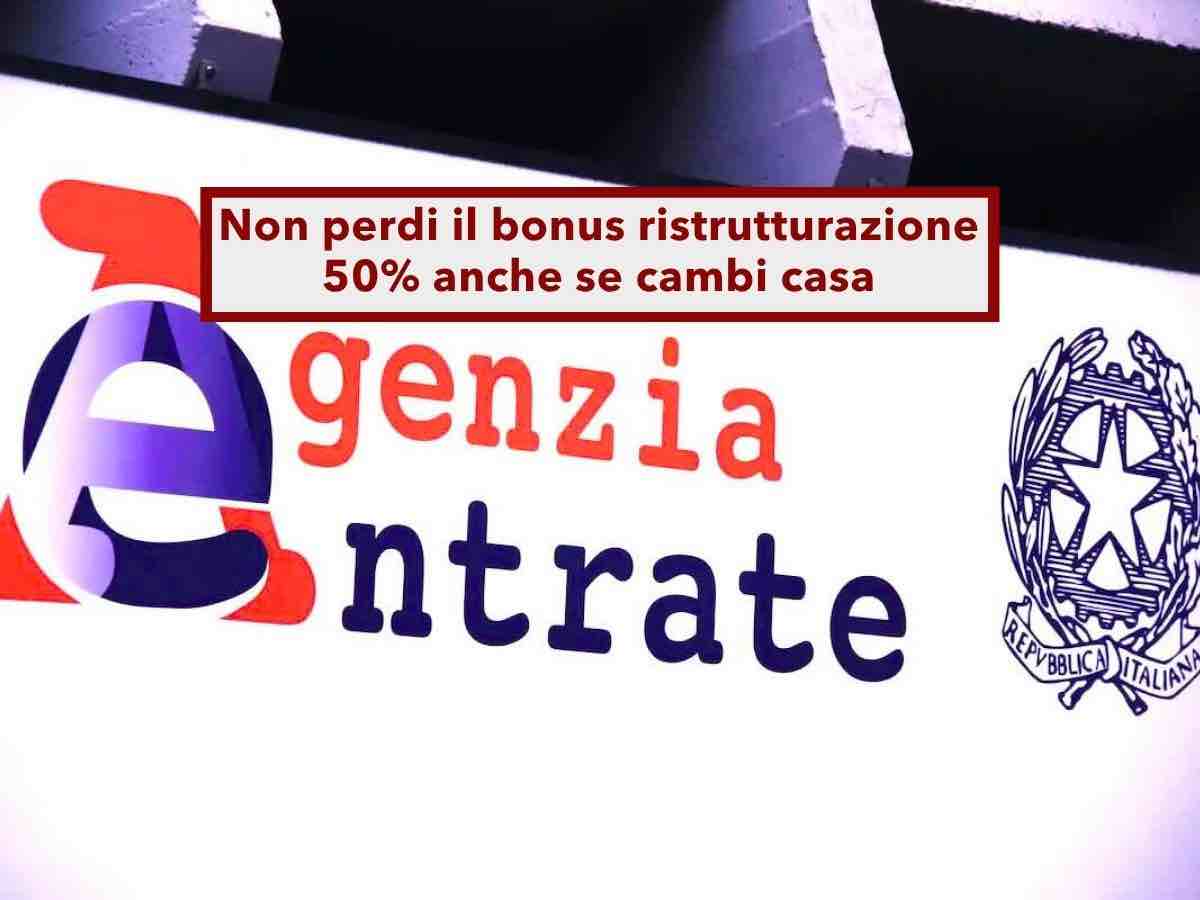 Detrazioni fiscali 2026, da oggi non perdi il bonus ristrutturazione al 50% anche se cambi casa e affitti: novit� AdE