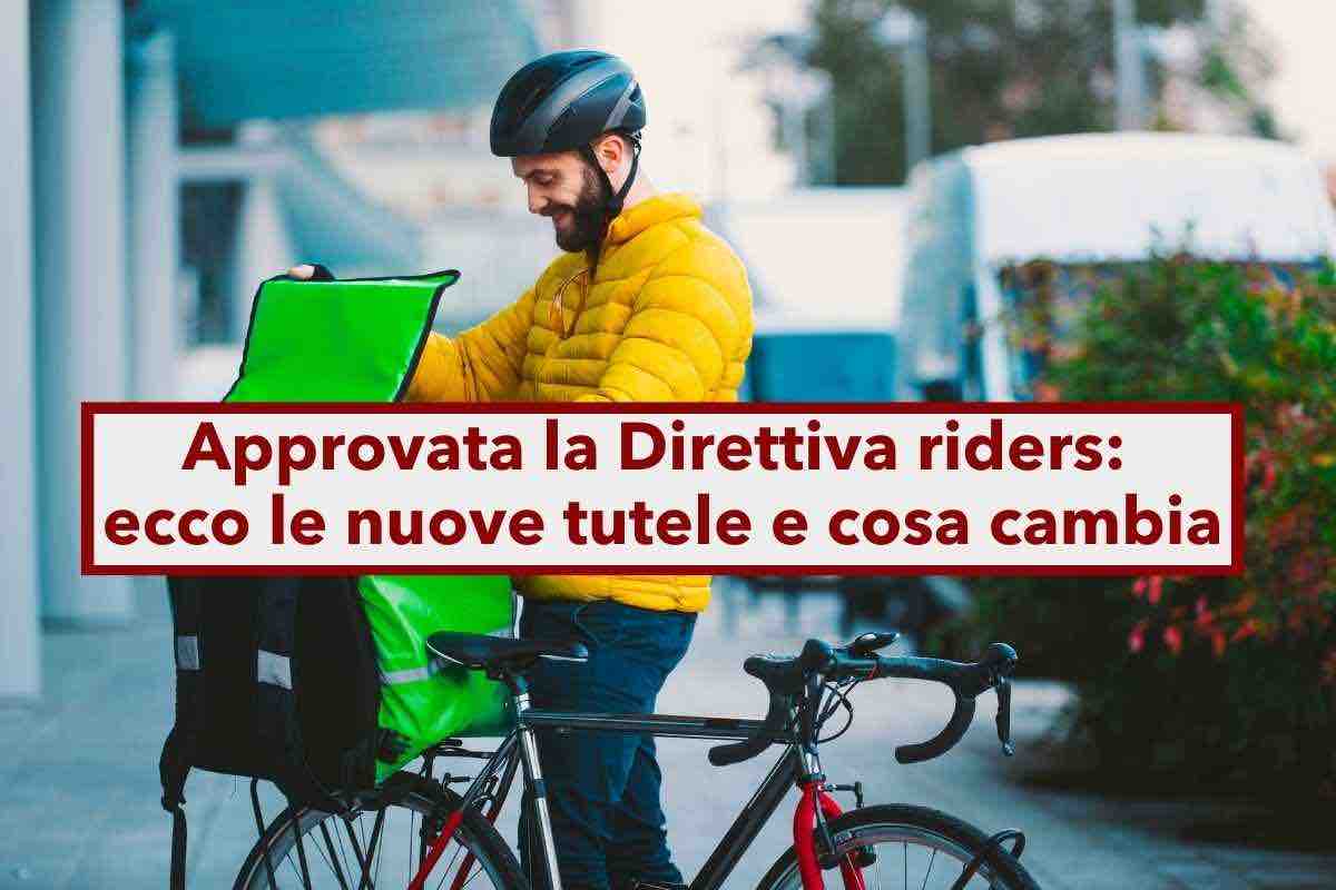 Approvata la Direttiva riders, mai pi senza ferie e malattie per i lavoratori delle consegne a domicilio: ecco da quando