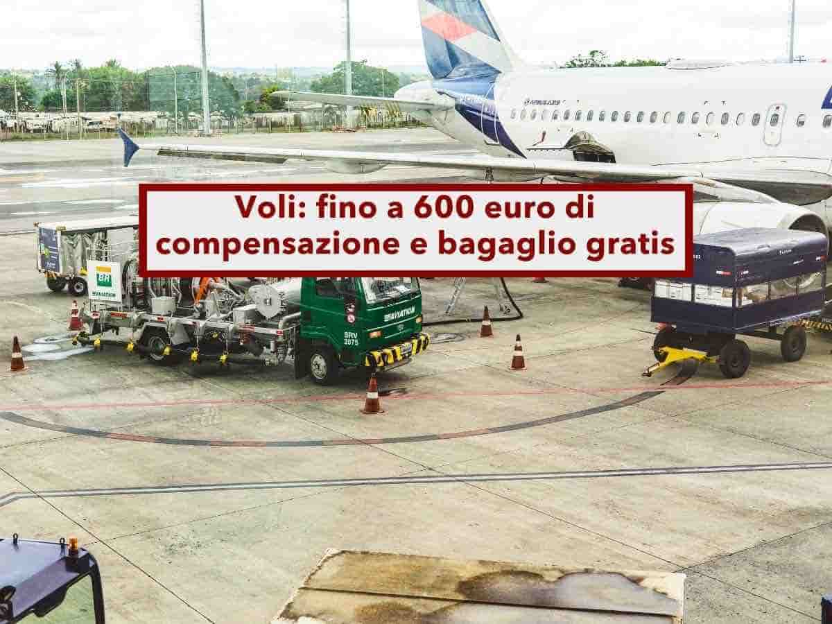 Voli, in arrivo fino a 600 euro di rimborso automatico e bagaglio a mano gratis se piccolo: ecco tutte le novit�