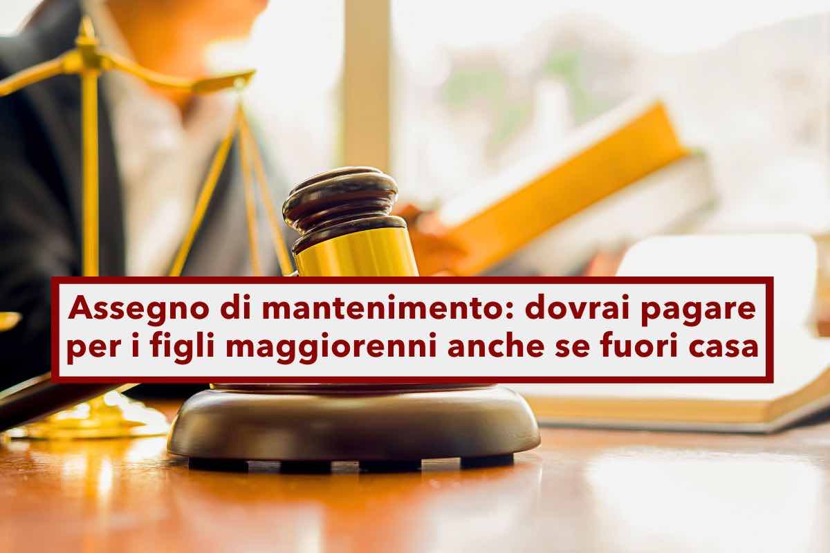 Assegno di mantenimento, ora dovrai pagarlo anche per i figli maggiorenni fuori casa, ecco da quando: novit Cassazione