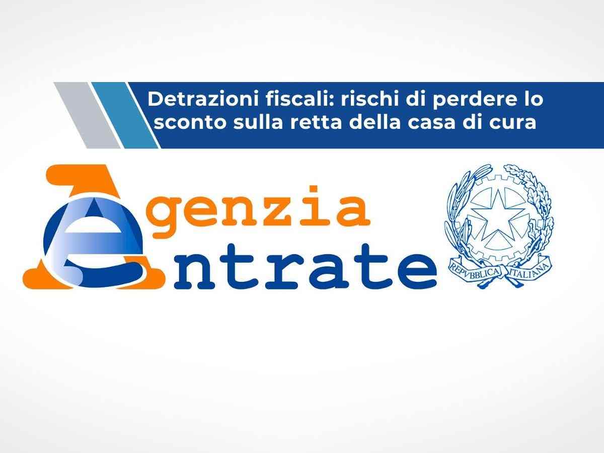 Detrazioni fiscali 2026, rischi di perdere lo sconto sulla retta dell�RSA dei tuoi genitori anche se paghi col bonifico