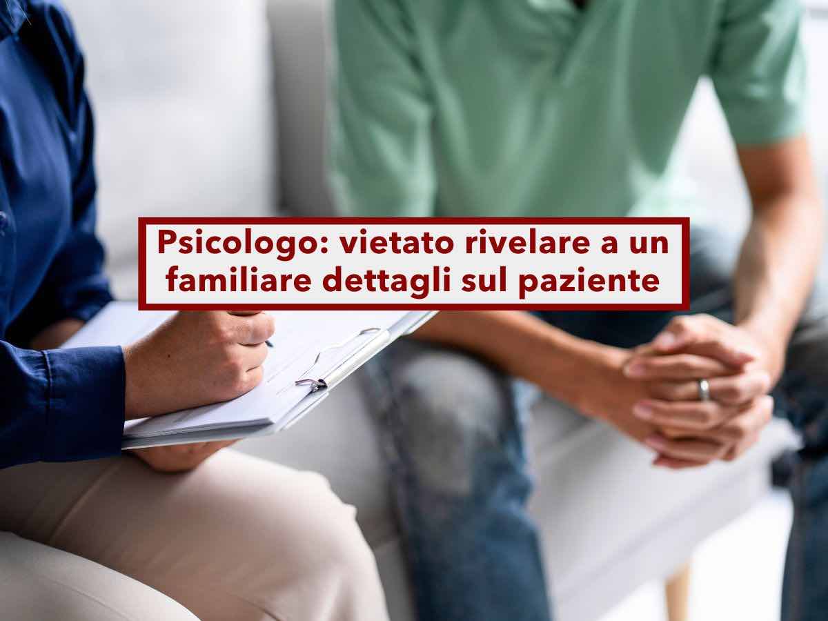 Psicologo, � vietato rivelare al marito la salute della moglie (o viceversa): nuova sentenza
