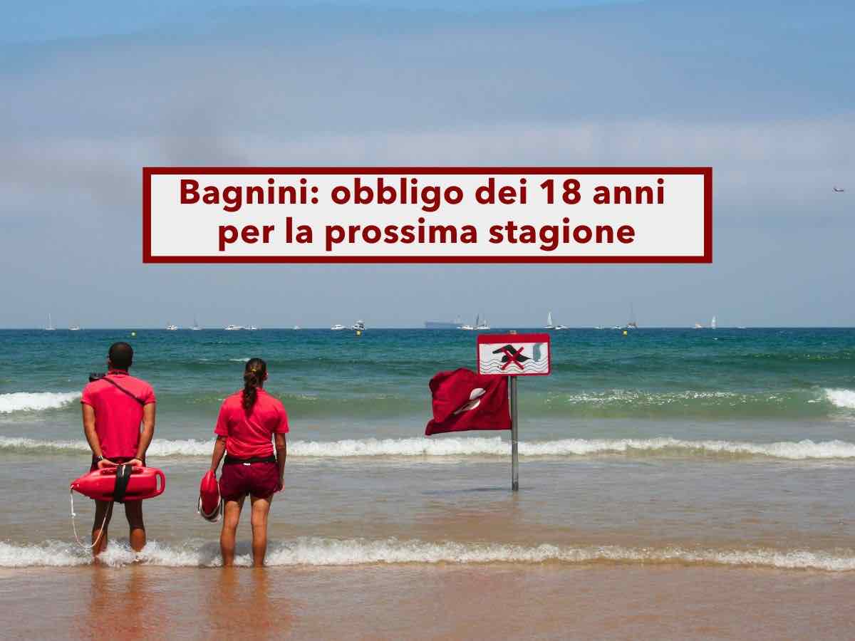 Bagnini, arriva l'obbligo dei 18 anni per la prossima stagione e dovranno essere anche pi� preparati: ecco le novit�