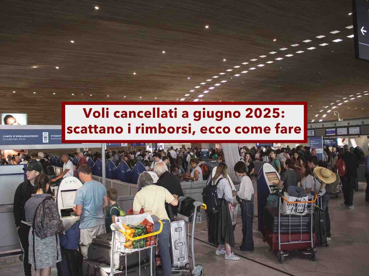 Voli cancellati a giugno 2025, scattano i rimborsi ma non sono automatici: ecco cosa fare e tutti i documenti necessari