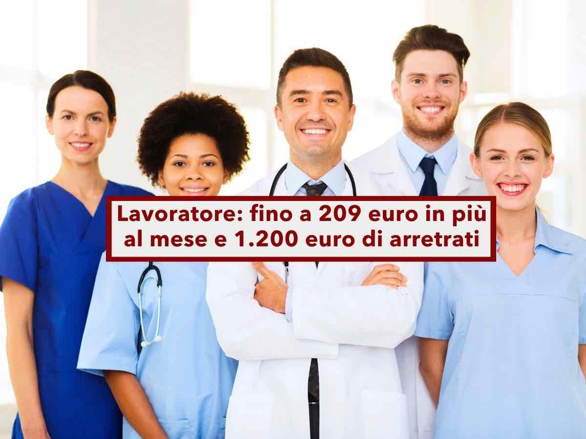 Dipendenti pubblici, in arrivo 209 euro in pi� al mese e 1.200 euro di arretrati se lavori nella sanit�: ecco per chi