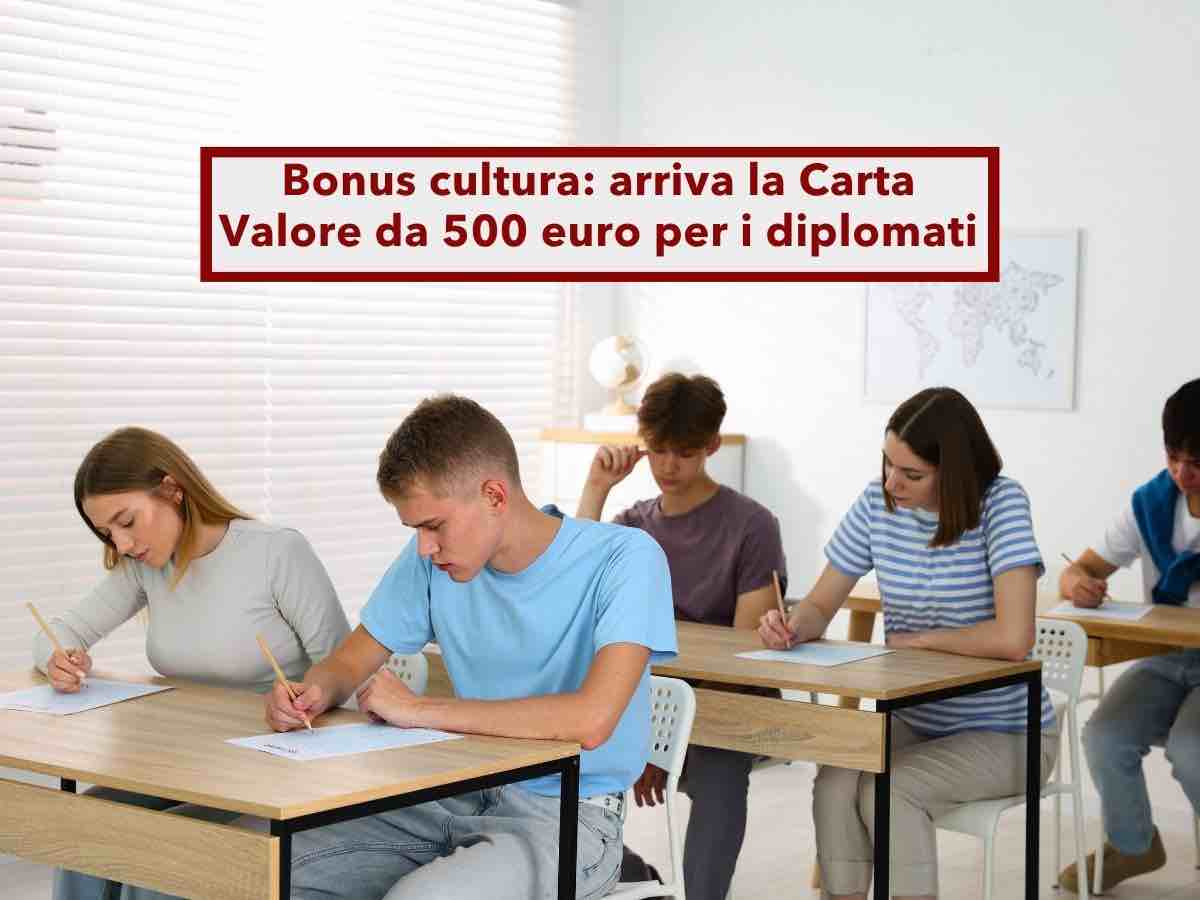 Bonus cultura, in arrivo la Carta Valore da 500 euro per tutti i diplomati, addio alla Carta del Merito: ecco cosa cambia