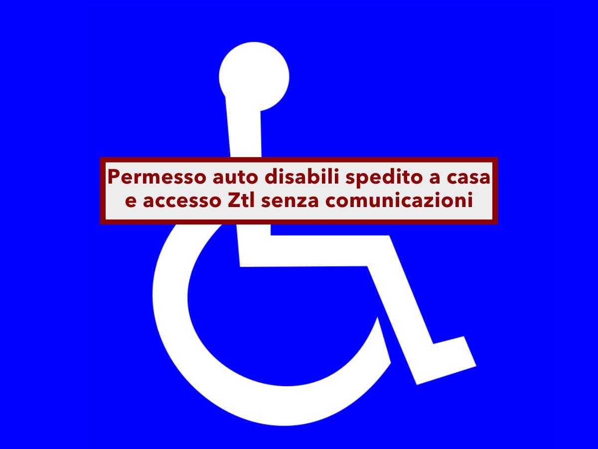 Disabili, in arrivo il contrassegno auto direttamente a casa senza file e l'accesso automatico alle Ztl: ecco le novit�