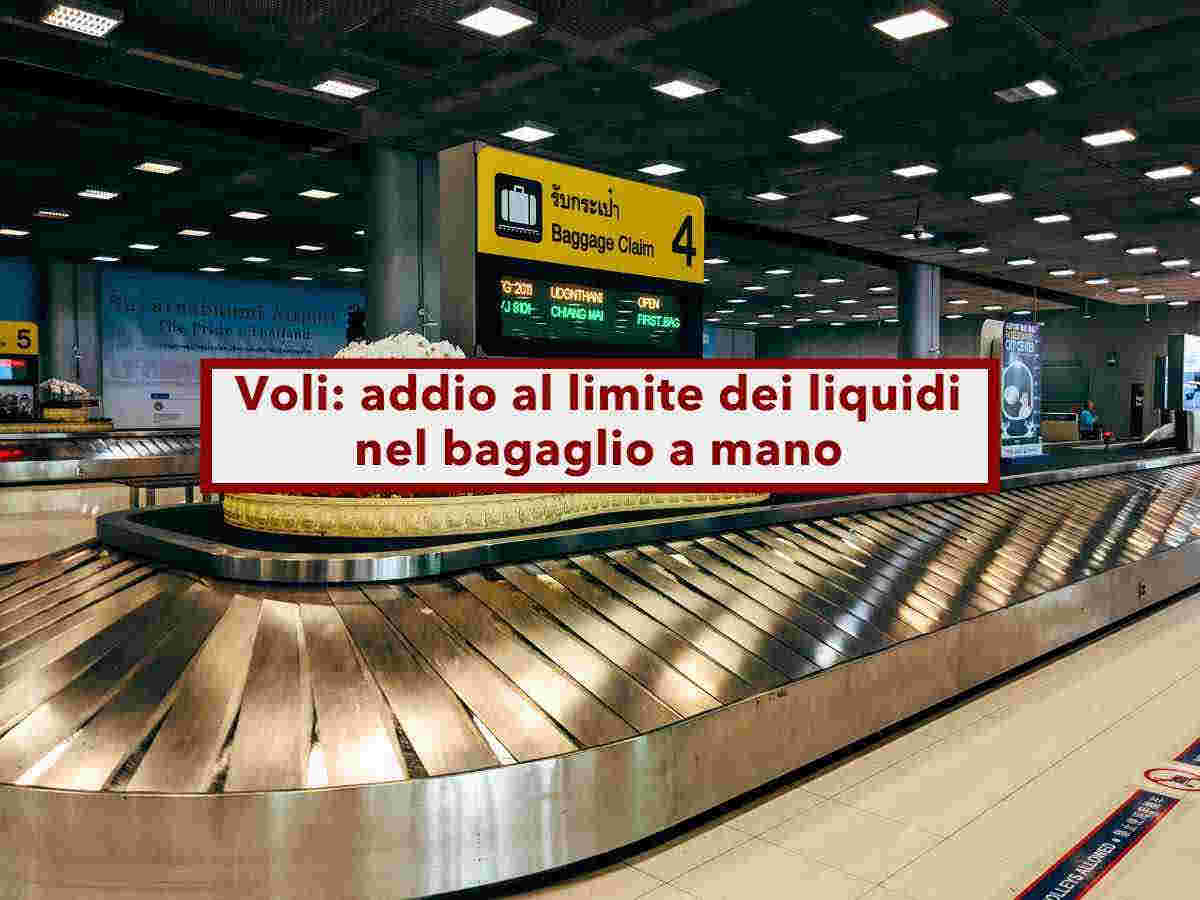 Voli, addio al limite dei liquidi nel bagaglio a mano con i nuovi scanner: ecco da quali aeroporti si partir e quando