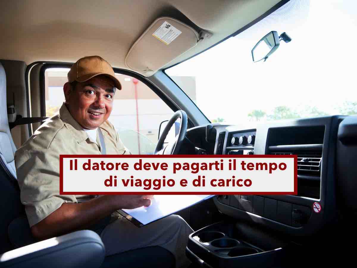 Lavoratore, il datore di lavoro deve pagarti anche il tempo speso per il tragitto casa-cliente o per caricare materiali