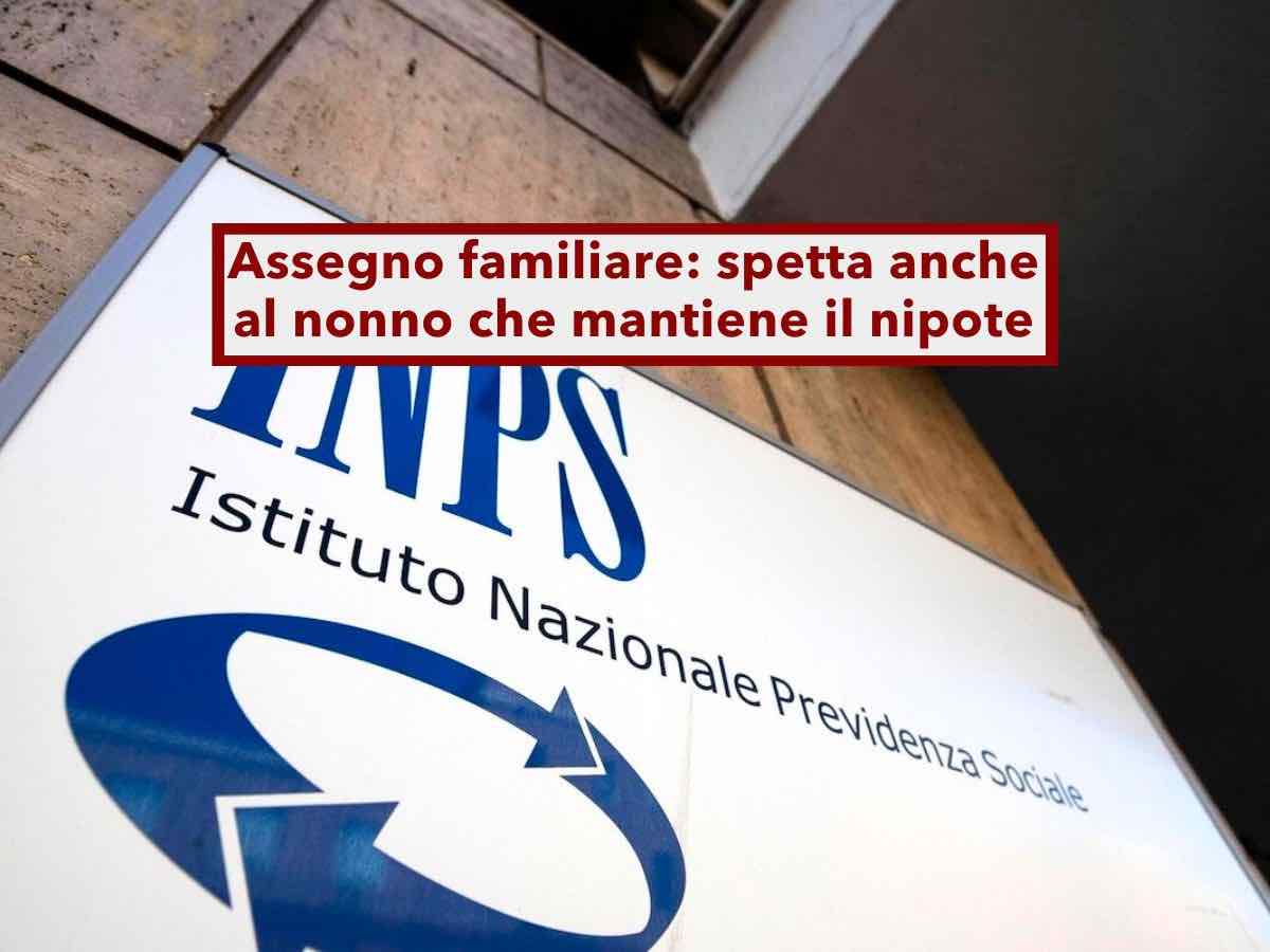 Assegno familiare, da oggi spetta anche al nonno che mantiene il nipote, la Cassazione smentisce l'INPS: nuova sentenza