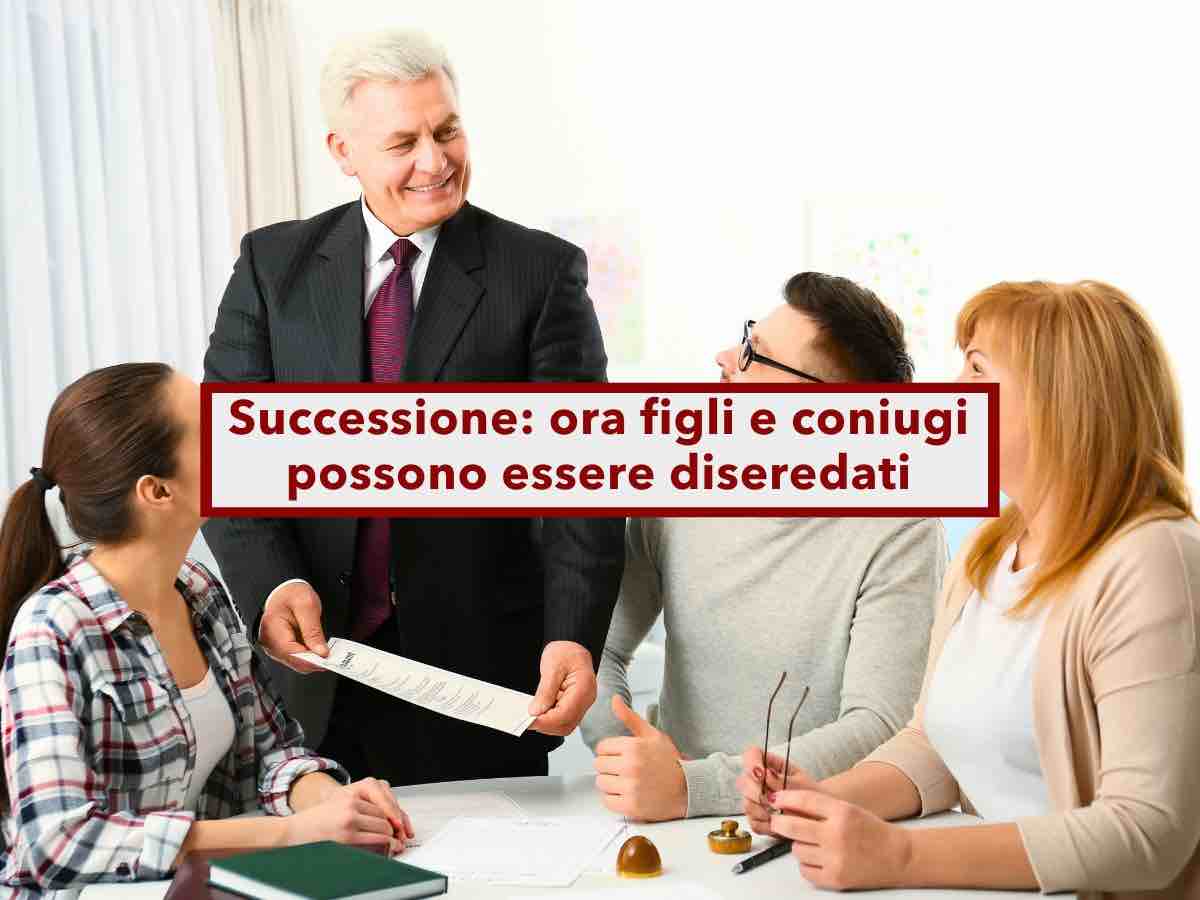 Successione, ora  possibile diseredare figli e coniuge, la quota legittima non  pi un diritto intoccabile: le novit
