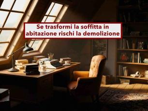 Lavori di ristrutturazione, ora rischi la demolizione se trasformi la soffitta in stanza senza permesso: nuova sentenza