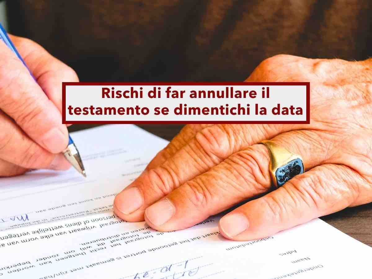 Successione, rischi di perdere parte dell'eredit� se nel testamento mancano giorno e mese: la nuova ordinanza shock