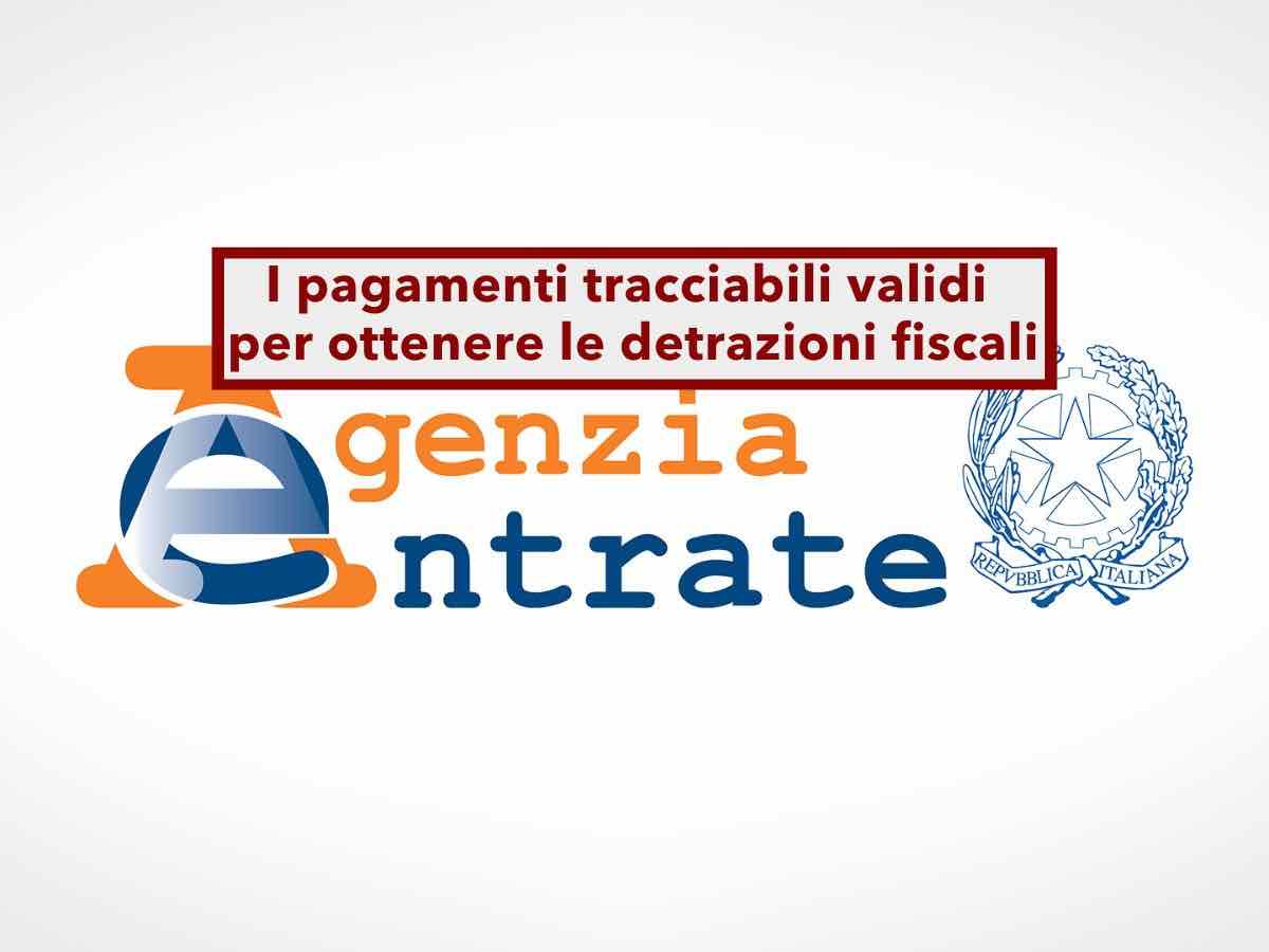 Agenzia delle Entrate, ecco i nuovi pagamenti tracciabili accettati dal Fisco per accedere alle detrazioni fiscali: lista