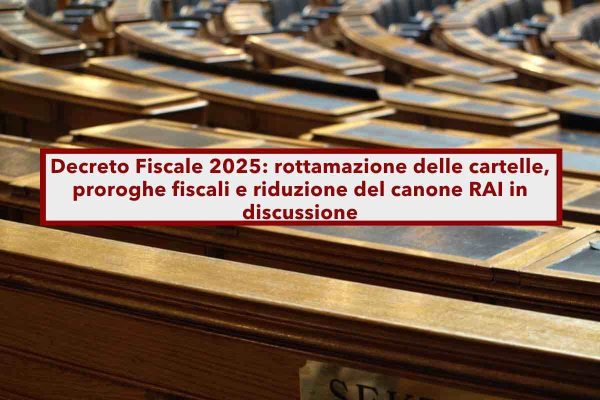 Decreto Fiscale 2025, nuova pace fiscale, cartelle pagabili in 18 rate, proroga delle tasse e riduzione canone RAI