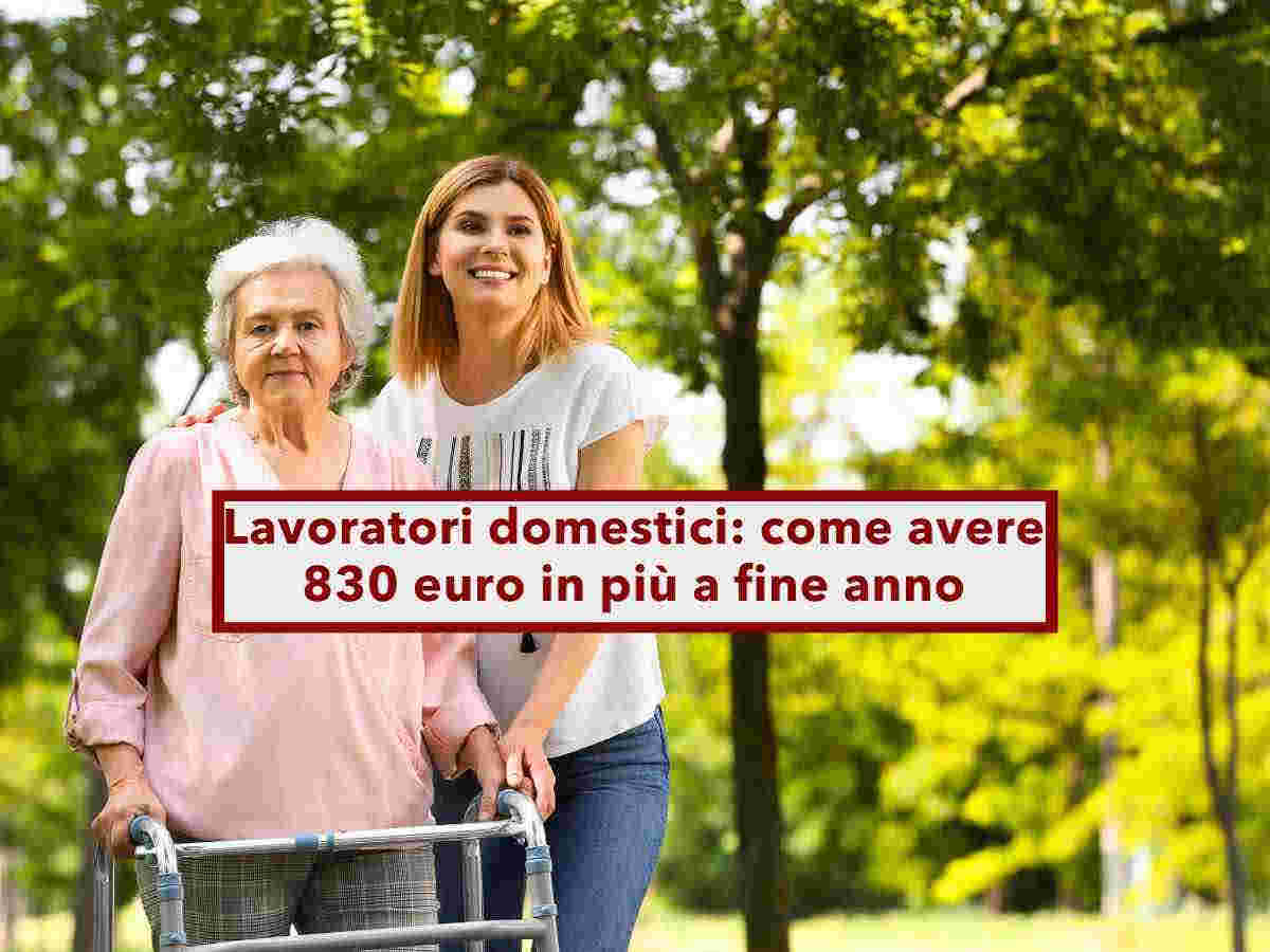 Babysitter e badanti, ecco come avere 830 euro in pi in busta paga a fine anno: la procedura e i requisiti
