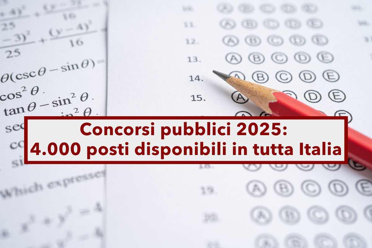 Concorsi pubblici gennaio 2025, 4.000 posti disponibili in tutta Italia in scadenza a gennaio: ecco settori e requisiti