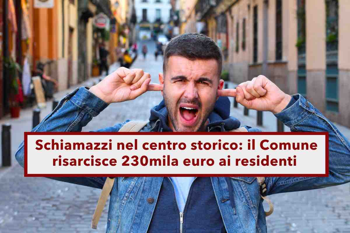 Schiamazzi nel centro storico, il Comune deve risarcire 230mila euro ai residenti per danno alla salute: nuova sentenza