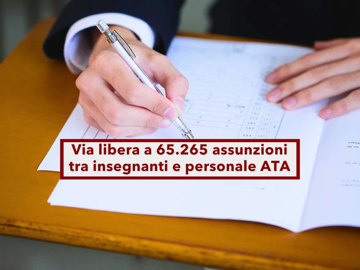 Concorso scuola, via libera a 65.265 assunzioni tra insegnanti e personale ATA: ecco tutti i dettagli e come partecipare