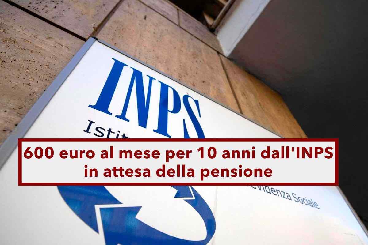 Pensioni, seicento euro al mese per dieci anni dall'INPS in attesa della pensione: a chi spetta l'indennizzo e requisiti