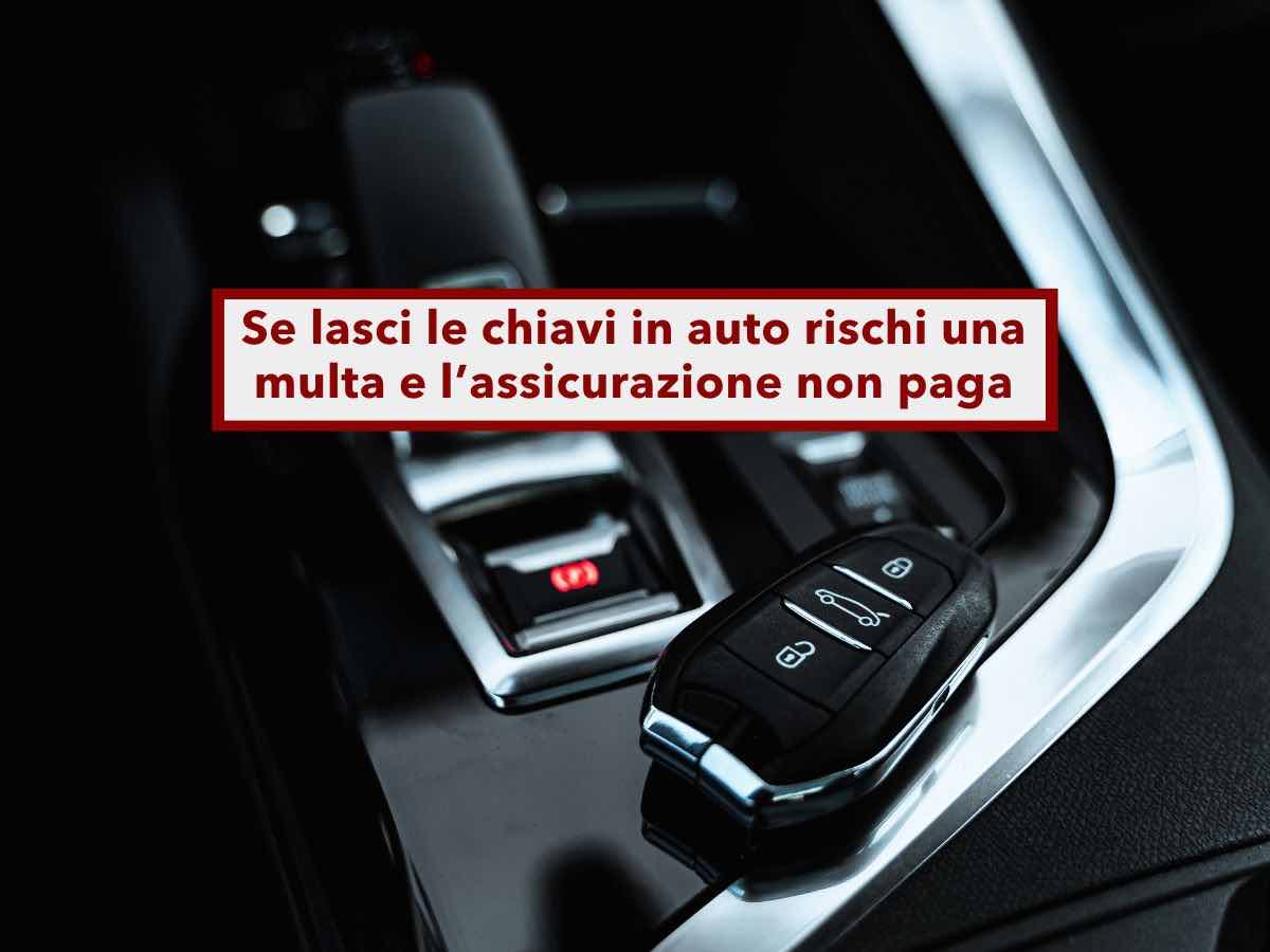 Codice della Strada, rischi una multa salata se lasci le chiavi nell'auto, e l�assicurazione non paga in caso di furto