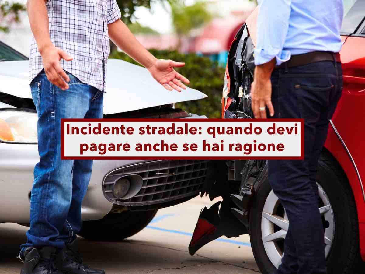 Incidente stradale, anche se hai ragione potresti dover pagare tu, ecco in quali casi: nuova sentenza della Cassazione
