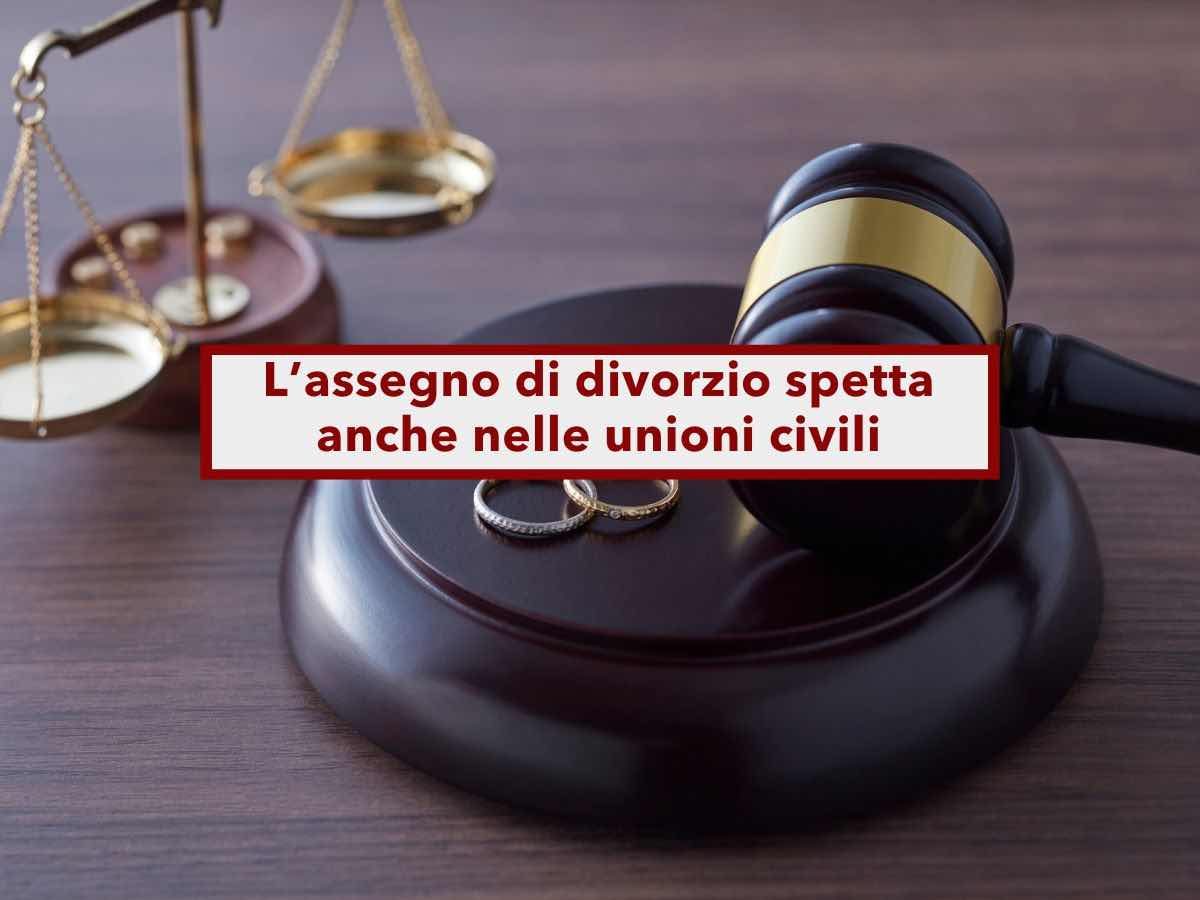 Divorzio, adesso l'assegno spetta anche nelle unioni civili, ecco chi ne ha diritto: nuova sentenza della Cassazione