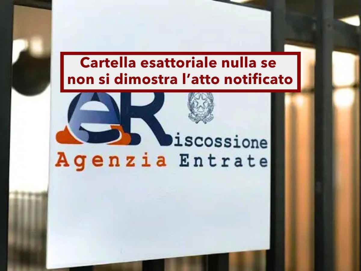 Agenzia delle Entrate, la notifica della cartella esattoriale senza l'oggetto non blocca la prescrizione: nuova sentenza