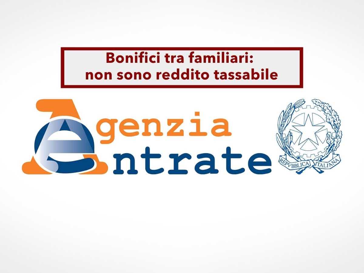 Bonifico tra parenti, non � reddito tassabile e spetta al Fisco dimostrare il contrario: nuova sentenza della Cassazione