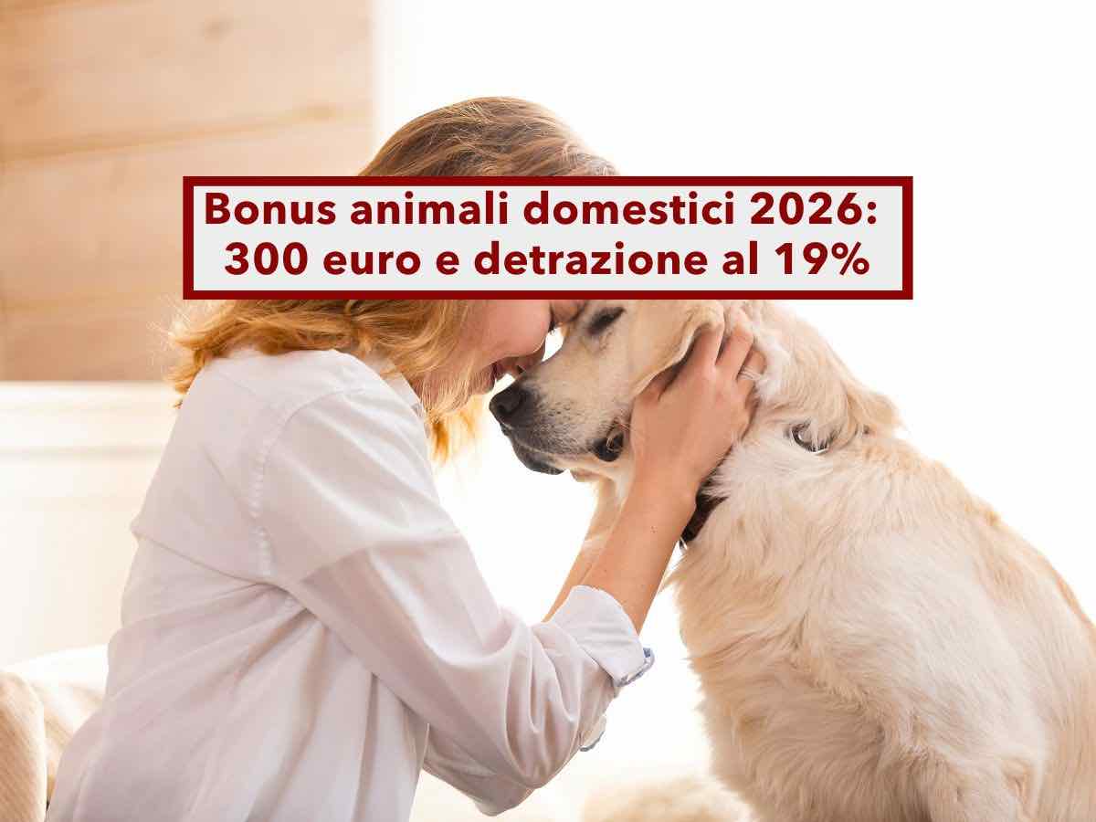 Bonus animali domestici 2026, fino a 300 euro di rimborso e detrazione al 19%: ecco i requisiti e come ottenerli