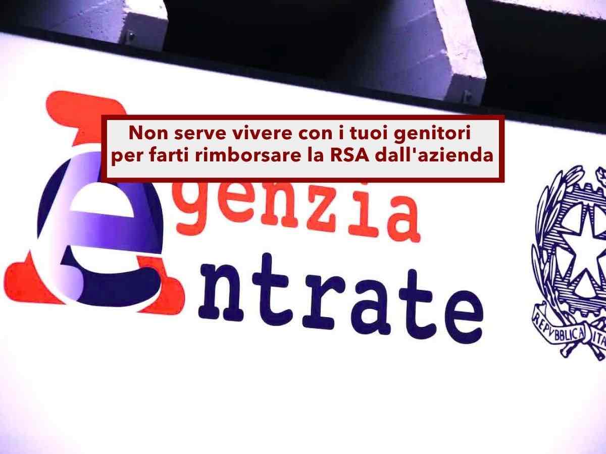 Lavoratore, ora puoi farti pagare la RSA dei tuoi genitori dall'azienda senza tasse anche se non convivete: novit� AdE