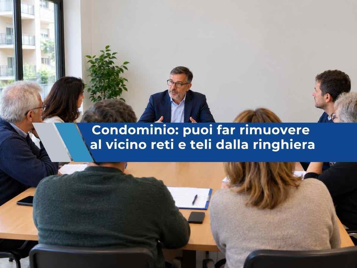 Condominio, ora rischi di dover togliere teli e reti dal tuo balcone, anche se li hai messi per il cane: nuova sentenza