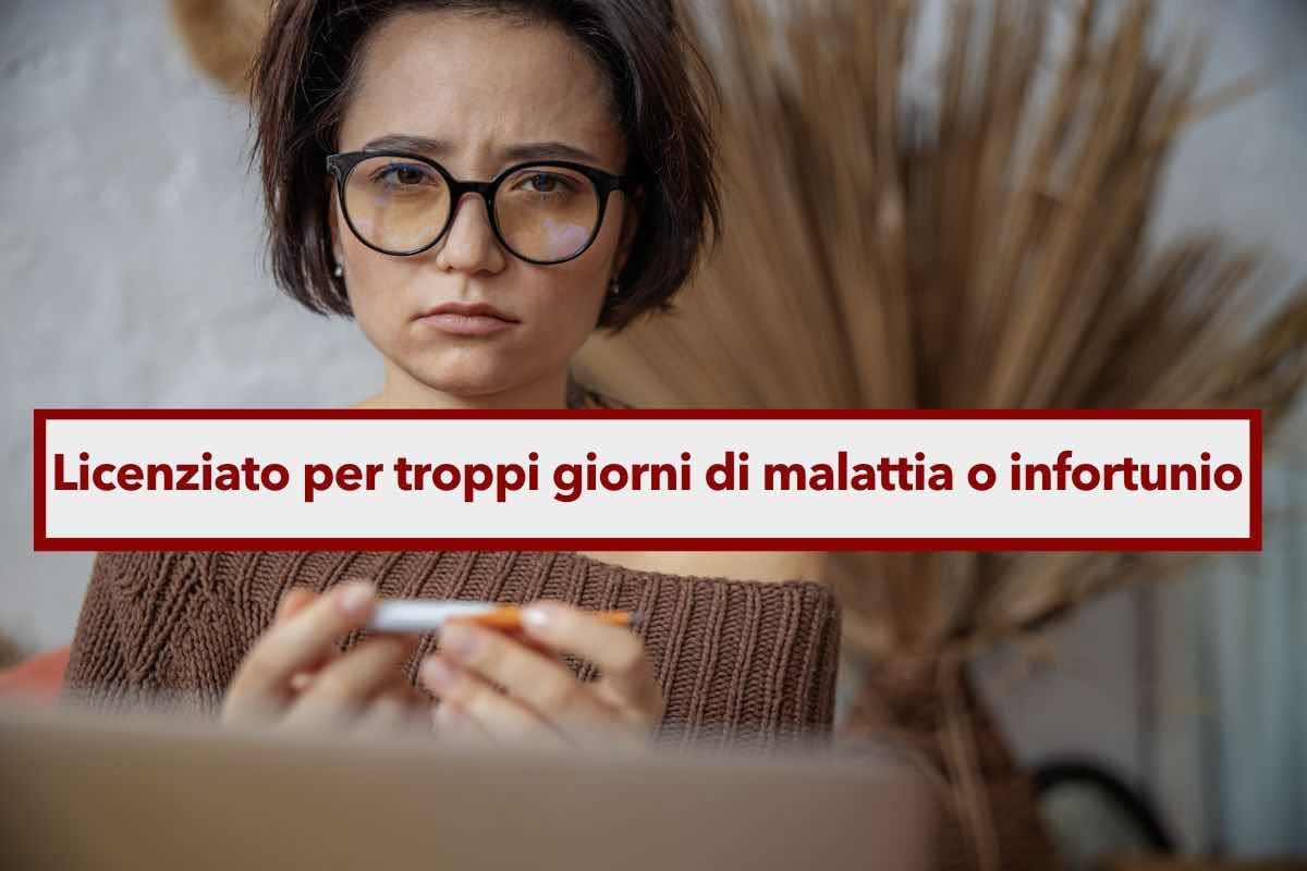 Licenziato per troppi giorni di malattia o infortunio, attento a questo limite: ecco il totale annuo da non superare